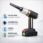 PORTAIR™ 21000 Pa Suction Power 4 in 1 Rechargeable 6000mAh Cordless Vacuum Cleaner & Blower