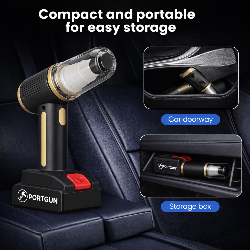 PORTAIR™ 21000 Pa Suction Power 4 in 1 Rechargeable 6000mAh Cordless Vacuum Cleaner & Blower
