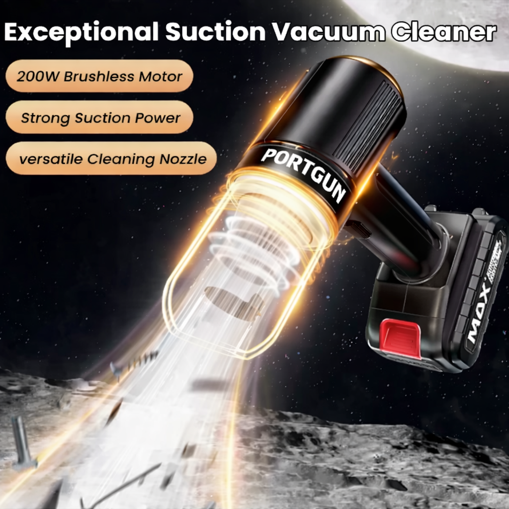 PORTAIR™ 21000 Pa Suction Power 4 in 1 Rechargeable 6000mAh Cordless Vacuum Cleaner & Blower