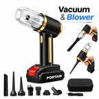 PORTAIR™ 21000 Pa Suction Power 4 in 1 Rechargeable 6000mAh Cordless Vacuum Cleaner & Blower